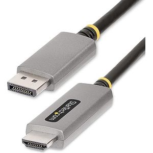 StarTech.com DisplayPort naar HDMI-adapterkabel, 8K 60Hz, 4K 144Hz, HDR10, DP 1.4 naar HDMI 2.1, actieve videoconverter, adapter DisplayPort naar HDMI-monitor M/M (133DISPLAYPORTHDMI21)