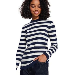 Trendyol Basic trui met ronde hals, slim fit, sweater, dames, 1 stuk, Navy Blauw