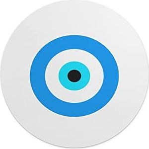 Questo Casa, Ronde muismat met antislip onderkant voor kantoor en thuis, diameter 22 cm