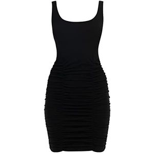LYNNEA Mini robe à bretelles pour femme 11127259-LY02, noire, taille M/L, Mini robe à bretelles, M-L