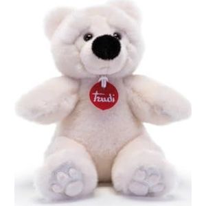 Trudi Joel Ivoorbeer pluche cadeau voor Kerstmis, verjaardag en Valentijnsdag. Pluche ijsbeer | 18 x 21 x 19 cm Taglia S | Klassieke teddybeer | Modello 25633