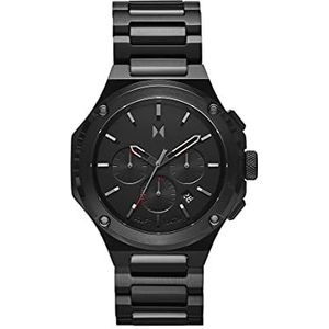 MVMT 28000149-D Quartz chronograaf herenhorloge met zwarte roestvrijstalen armband, zwart., Armband