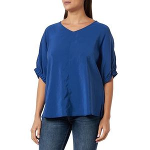 Samoon 260050-21120 Damesblouse, Kobalt Blauw