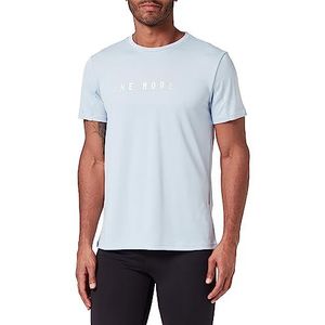 Koton T-shirt de sport à manches courtes pour homme avec logo brodé et col rond, Bleu/gris (Mg1), XL