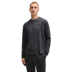 BOSS Merino Lange pyjamaset voor heren, Medium Grijs