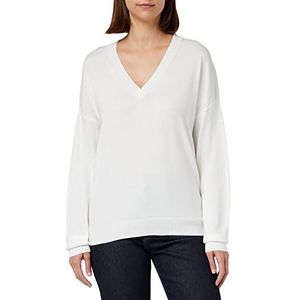 United Colors of Benetton Shirt V-hals M/L 103cd400y dames sweater (1 stuk), Wit 074