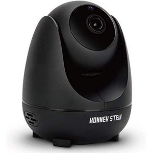 Konnek Stein Camera Dome Surveillance Camera's WiFi Home Security Systems 360 graden Monitoring HD 1080P Motion Detection IR Nachtzicht App Afstandsbediening Two-Way Audio 3 Opslag SD Card Slot Zwart