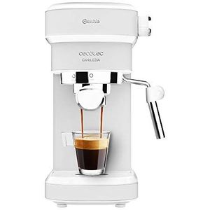 Cecotec Koffiezetapparaat Express Cafelizzia 790 White. Thermoblock-voorverwarmingssysteem, 20 bar, automatische modus 1 en 2 koffie(en), draaibare stoommondstuk, waterleiding voor infusies, 1350 W