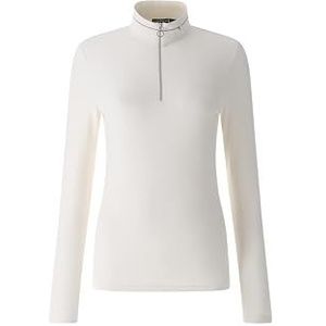 Chervò Pull à col roulé Thompson pour femme, Blanc/blanc, 16