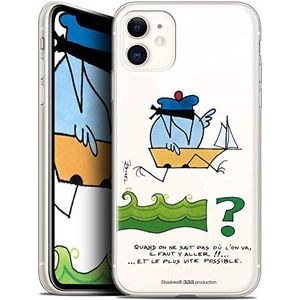 Caseink Beschermhoes voor Apple iPhone 11 (6,1 inch), officieel gelicentieerd product Les Shadoks® Design Il Faut Y Aller! - Zacht - Ultradun