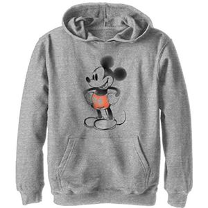 Disney Mickey and Friends Mickey Mouse Watercolor Portrait Boys Hoodie, grijs gemêleerd Athletic S, Athletic grijs gemêleerd