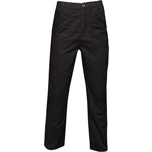 Regatta Originele Action waterafstotende zakelijke broek met meerdere zakken voor heren, zwart.