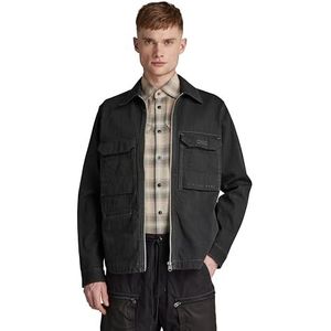 G-STAR RAW heren jas met rits, zwart (Jais Black D189-A814)