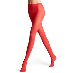 FALKE Matt Deluxe 30 DEN transparante panty met sluier-effect, mat, effen, duurzaam, brede riem, comfort, drukvrij, stop-mesh aan de tenen van de voeten, zacht, fijn garen, 1 paar, Rood (Scarlet 8228)