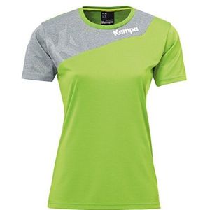 Kempa Core 2.0 Damesshirt, groen/donkergrijs melange