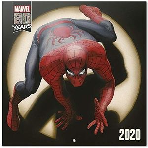 Erik® - Wandkalender Marvel Comics 2020 - Officieel gelicentieerd product - 30 x 30 cm - 12 maanden - met poster als cadeau