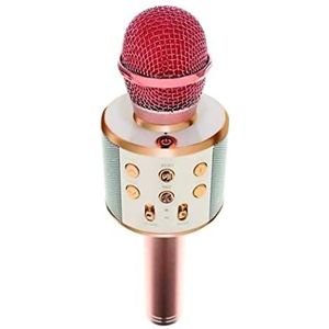 PARENCE. - Draadloze karaoke-microfoon, bluetooth/microfoon, luidspreker voor kinderen, volwassenen - feesten, liedjes, cadeau-idee - kleur: roze