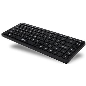 TELLUR Clavier Sans Fil Mini Clavier Sans Fil pour PC Ordinateur Portable Smart TV 2.4GHz Nano Récepteur USB Disposition Internationale QWERTY Disposition Silencieux et Mince (Noir)