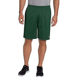 Champion Long Mesh Shorts met zakken, halfondoorzichtig (2 stuks) heren, Donkergroen