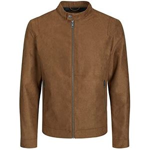 JACK&JONES PLUS Jjerocky Clean Jacket PS-sportjack voor heren, cognac, 4XL grote maat, Cognac.