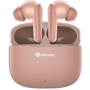 Casque Bluetooth sans fil, couleur rose, design compact, son stéréo, connectivité immédiate, idéal pour la musique et les appels.