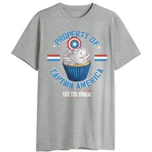 Marvel Memarcots281 T-shirt voor heren, Grijs Melange