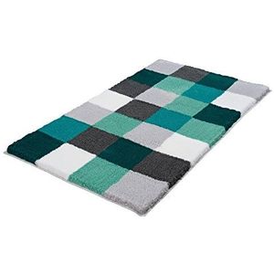 Kleine Wolke Badmat Caro Petrol 70 x 120 cm