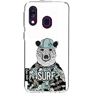 Samsung Galaxy A40 (2019) Telefoonhoes Slim TPU Schokbestendig Krasbestendig Beschermhoes voor Samsung Galaxy A40 (2019) Surf Bear Casetastic