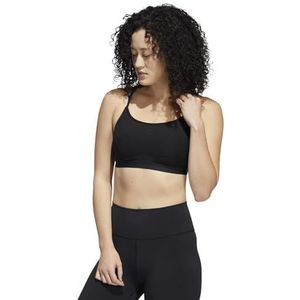 adidas TRN LS sportbeha voor dames Good P, zwart.
