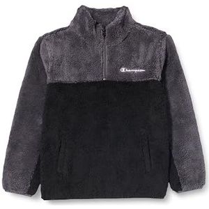 Champion Legacy Outdoor Polar Fleece B Bonded Polar Teddy Half Zip Sweatshirt Unisex, zwart/grijs grafiet