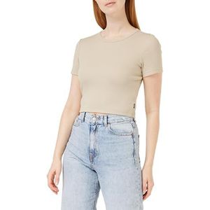 Dr. Denim Nina T-shirt côtelé pour femme, Taupe pastel, XS