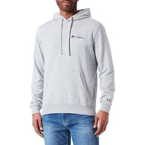 Champion Legacy Icons-Heavy Spring Terry Small Script Logo Sweat à Capuche Homme, gris clair (ral 7035), S