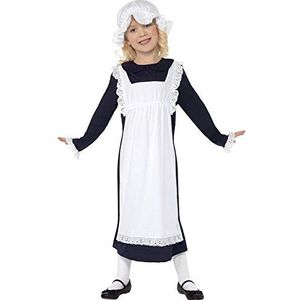 Smiffys kostuum voor meisjes, victoriaans, 4-6 jaar, wit