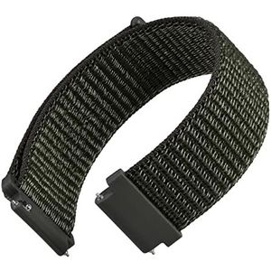 WOCCI Verstelbare nylon horlogeband, snelsluiting, reservearmband voor dames en heren, breedte van de armband: 18 mm, 20 mm, 22 mm, Nylon