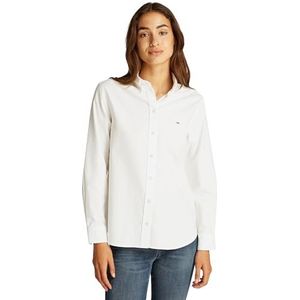 Tommy Jeans Tjw Reg Oxford Shirt Dw0dw19890 Shirt L/S Dames, Wit (ecru)