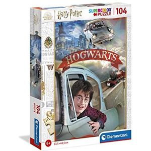 Clementoni Does Not Apply Harry Potter Supercolor Potter-104 stukjes, 6 jaar kinderen, cartoon-puzzel, gemaakt in Italië, 25724, meerkleurig, medium