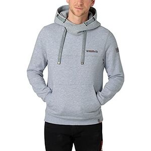 Timezone Hi-tech hoodie voor heren, Ice Gey Melange