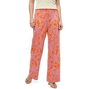 Desires Cica wijde broek dames wijde pijpen broek, 0510p Melon Peach Print, XS