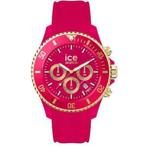 Ice-Watch - ICE Chrono Pink - Roze dameshorloge met siliconen band - Chrono - 021596 (Medium), Rood