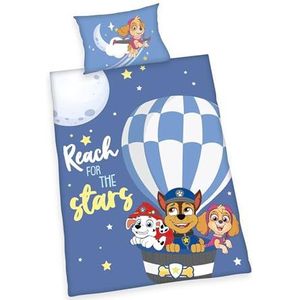 Beddengoed Paw Patrol - Kussensloop ca. 40 x 60 cm - Dekbedovertrek: ca. 100 x 135 cm - Met knoopsluiting - 100% katoen