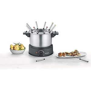 Severin FO 2470 - Fondueset - RVS/Zwart