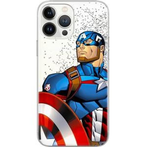ERT GROUP Beschermhoes voor mobiele telefoon voor Apple iPhone 13 Pro, origineel en officieel gelicentieerd product, motief Captain America 011, met glittereffect