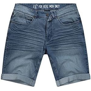 JP 1880 Heren grote maten L-8XL ultralichte jeans bermuda regular fit, 5 zakken. Beschikbaar tot 74. 814664, jeansblauw, 44W, Denim Blauw