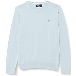 Hackett London Logo Knit Crew Pullover voor kinderen, Oxford, 7 jaar, Oxfordblauw