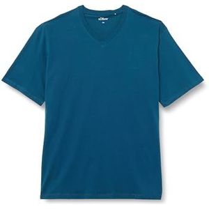 s.Oliver T-shirt manches courtes pour homme, Bleu/vert, L