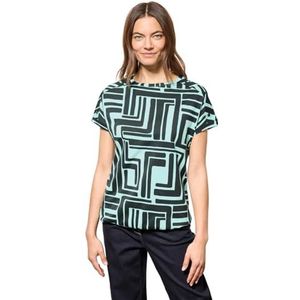 Cecil B323099 T-shirt voor dames, kaki leisteen, L