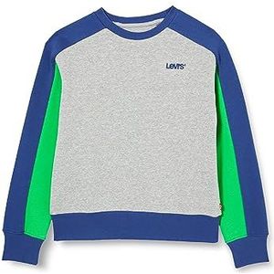 Levi's Logo Lvb Colorblock Crew 9EJ199 Sweatshirt voor jongens, grijs.