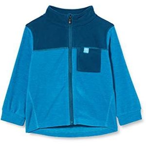 Color Kids Mini Fleece Jacket Melange Fleecejack Unisex Baby Delphinium Blue, 74, Dolfijnblauw