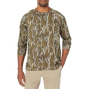 Mossy Oak Heren jachtshirt lange mouwen camouflage, Originele Bottomland