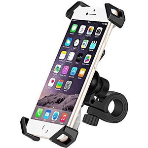 IceFox Universele telefoonhouder voor op de fiets, motorfiets, 360 graden draaibaar, voor smartphone van 3,5 inch (16,5 cm), GPS en andere apparaten